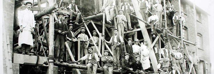 Victorian builders at work on Hook Norton Brewery
